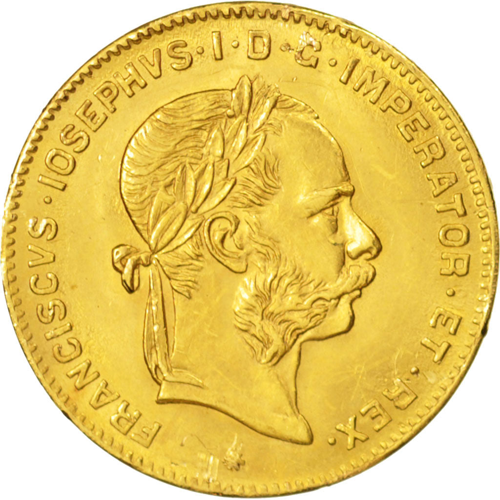 Austria, Franz Joseph I, 4 Florin 10 Francs, 1892, EBC, Oro, KM:2260