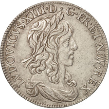 France, Louis XIII, 1/2 Écu, premier poinçon de Warin, 1641, Paris, AU(50-53)