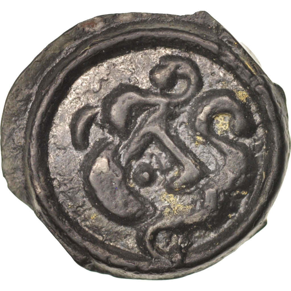 Suessiones, Potin au Sanglier, ca. 60-40 BC, Potin, AU(50-53), Delestrée:531A