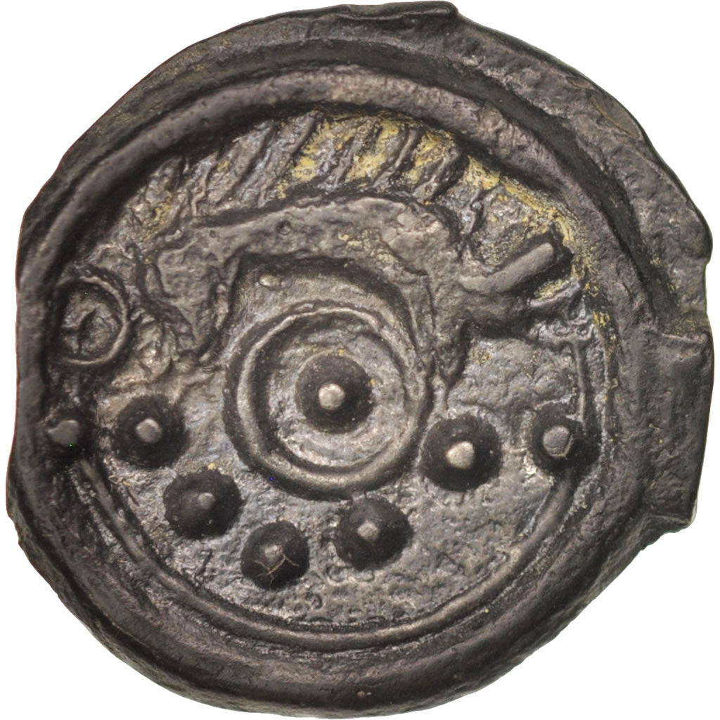 Suessiones, Potin au Sanglier, ca. 60-40 BC, Potin, AU(50-53), Delestrée:531A