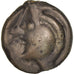 Aulerci Eburovices, Potin aux 3 lignes ondulées, c. 60-50 BC, Potin, AU(50-53)
