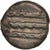 Aulerci Eburovices, Potin aux 3 lignes ondulées, c. 60-50 BC, Bilhão