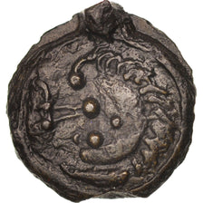Aulerci Eburovices, Potin au sanglier, tête chevelue, MS(60-62), Delestré:2479