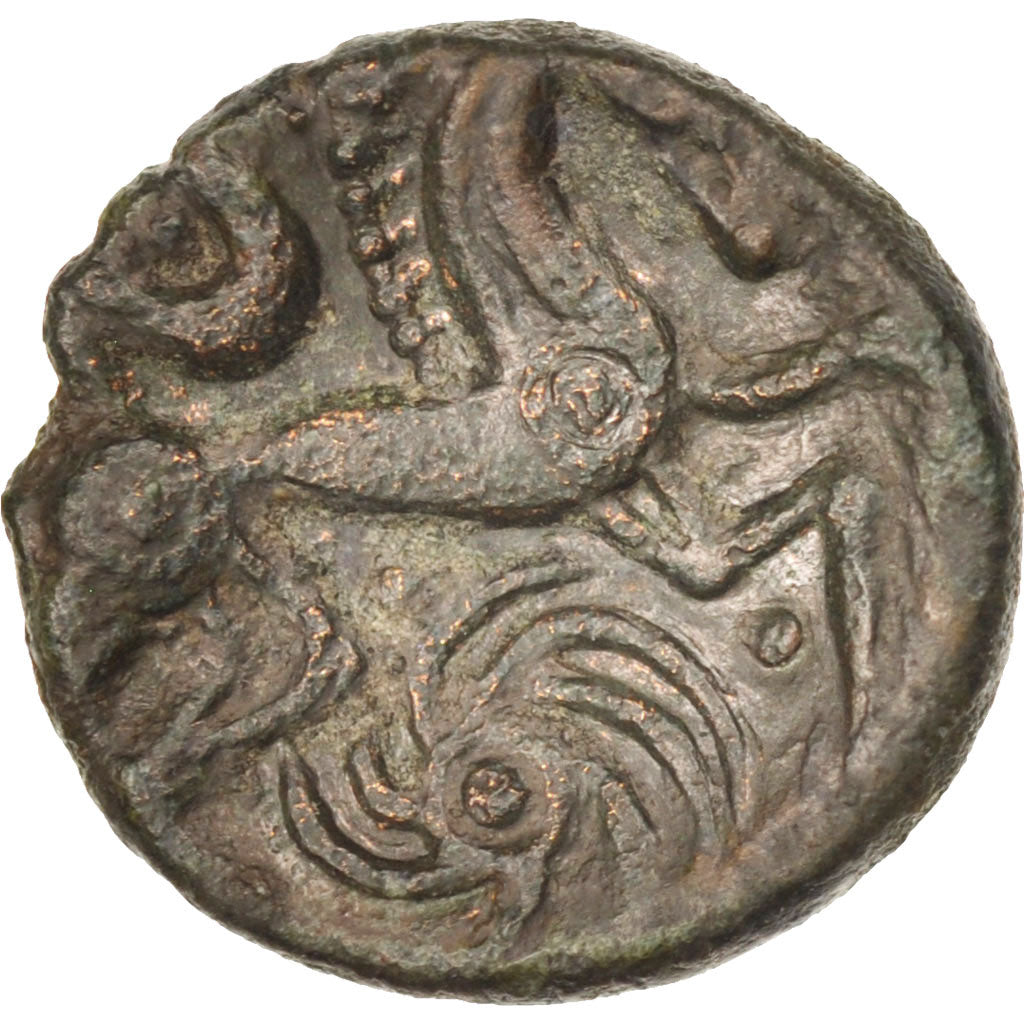 Coin, Bellovaci, Bronze, AU(50-53), Bronze, Delestrée:301var