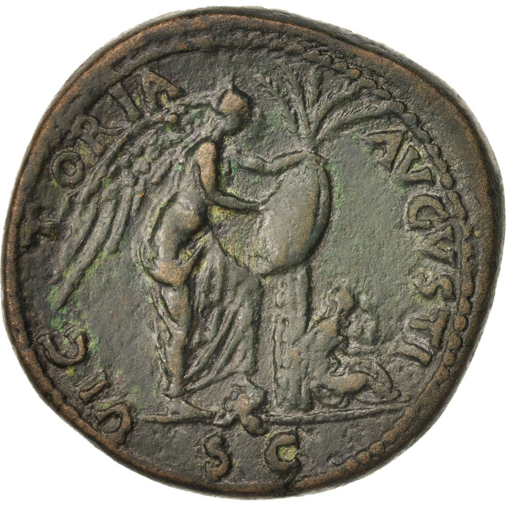 Coin, Vespasian, Sestertius, Rome, EF(40-45), Bronze, RIC:221