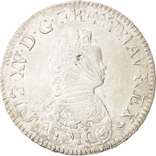 Moneda, Francia, Louis XV, Écu Vertugadin, Ecu, 1716, Paris, BC+, Plata