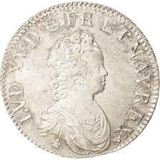 Moneta, Francia, Louis XV, Écu Vertugadin, Ecu, 1716, Paris, BB+, Argento
