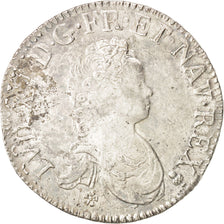 Munten, Frankrijk, Louis XV, Écu Vertugadin, Ecu, 1716, Reims, ZF, Zilver