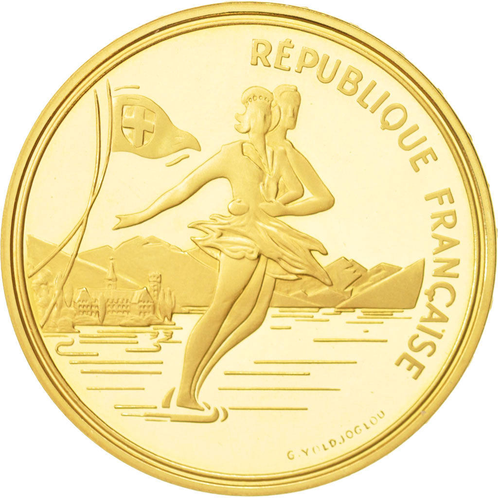 Münze, Frankreich, 500 Francs, 1989, Paris, STGL, Gold, KM:974