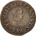 France, Louis XIII, Denier tournois, 1621/0, Paris, EF(40-45), Copper, KM:42.1