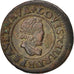 France, Louis XIII, Denier tournois, 1611, Lyon, EF(40-45), Copper, KM:42.2