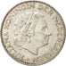 Coin, Netherlands, Juliana, Gulden, 1955, AU(55-58), Silver, KM:184