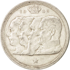 Belgium, 100 Francs, 100 Frank, 1948, EF(40-45), Silver, KM:138.1