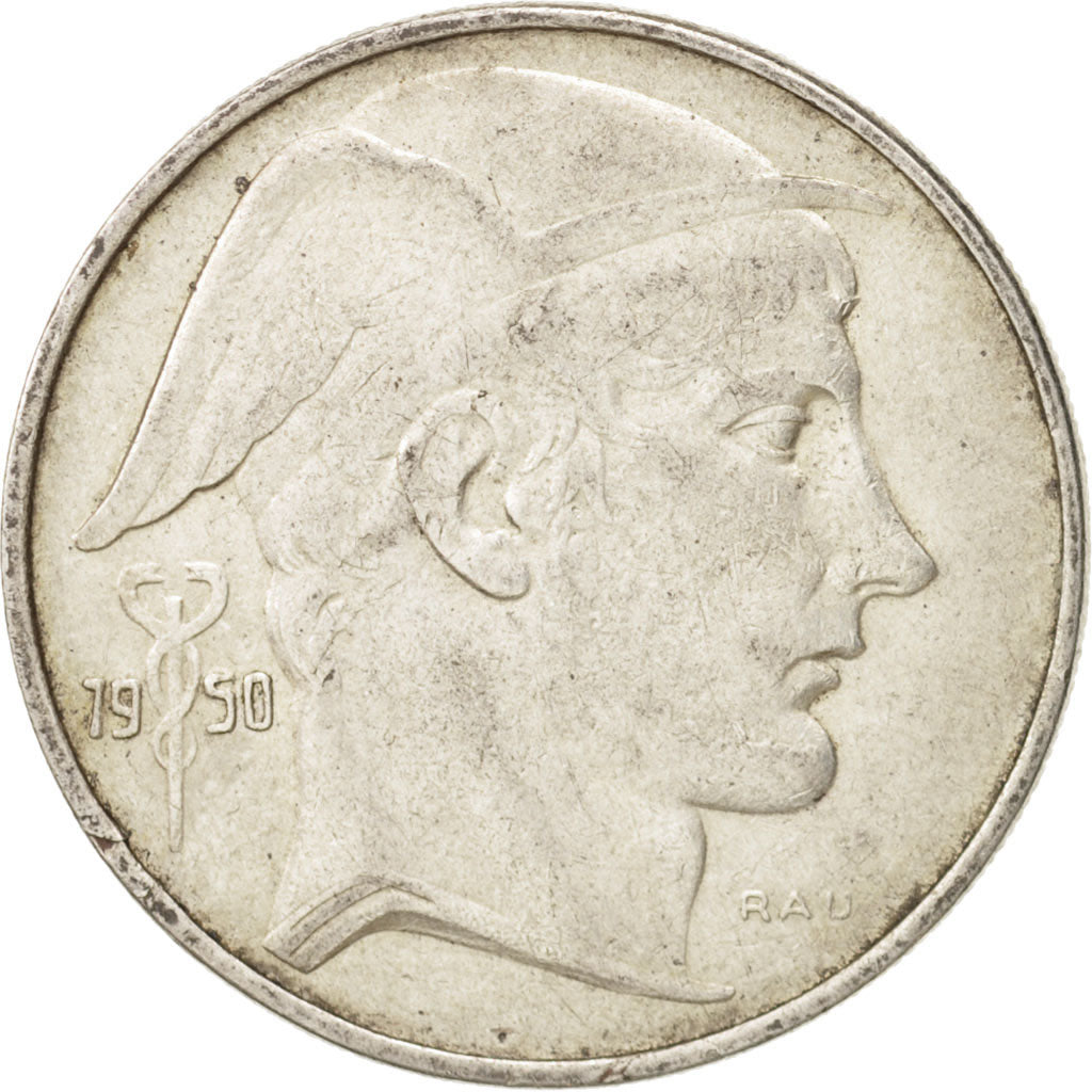 Coin, Belgium, 20 Francs, 20 Frank, 1950, VF(30-35), Silver, KM:140.1