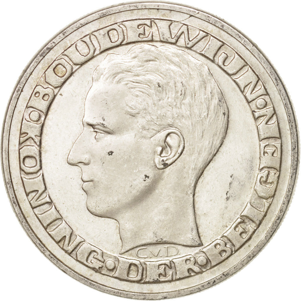 Coin, Belgium, 50 Francs, 50 Frank, 1958, MS(60-62), Silver, KM:151.1