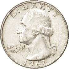Moneta, Stati Uniti, Washington Quarter, Quarter, 1961, U.S. Mint, Denver, SPL