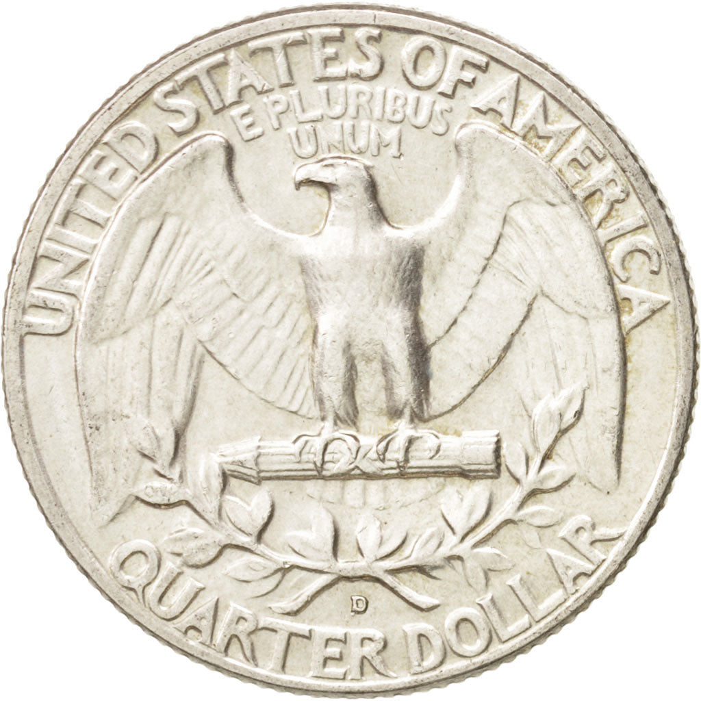 United States, Washington Quarter, 1962, Denver, MS(63), Silver, KM:164