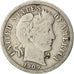 États-Unis, Barber Dime, 1909, Philadelphia, TB, Argent, KM:113