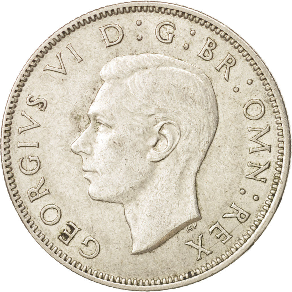Moneta, Gran Bretagna, George VI, Florin, Two Shillings, 1944, BB+, Argento