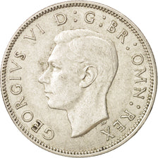 Moneta, Gran Bretagna, George VI, Florin, Two Shillings, 1944, BB+, Argento