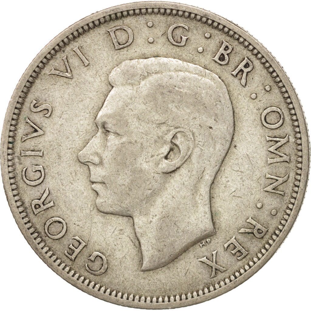 Great Britain, George VI, 1/2 Crown, 1946, EF(40-45), Silver, KM:856