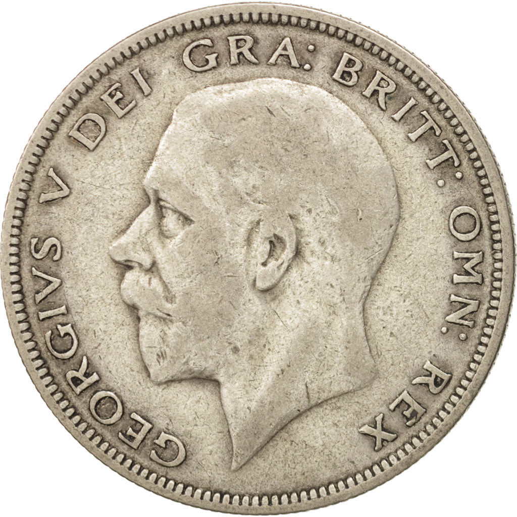 Great Britain, George V, 1/2 Crown, 1936, VF(20-25), Silver, KM:835