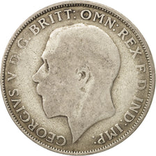 Great Britain, George V, Florin, Two Shillings, 1922, F(12-15), Silver, KM:817a