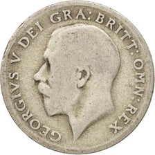 Coin, Great Britain, George V, 6 Pence, 1920, F(12-15), Silver, KM:815