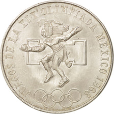 Messico, 25 Pesos, 1968, Mexico City, SPL-, Argento, KM:479.1