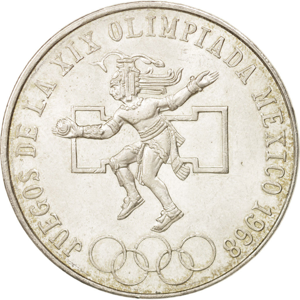 Coin, Mexico, 25 Pesos, 1968, Mexico City, MS(63), Silver, KM:479.1
