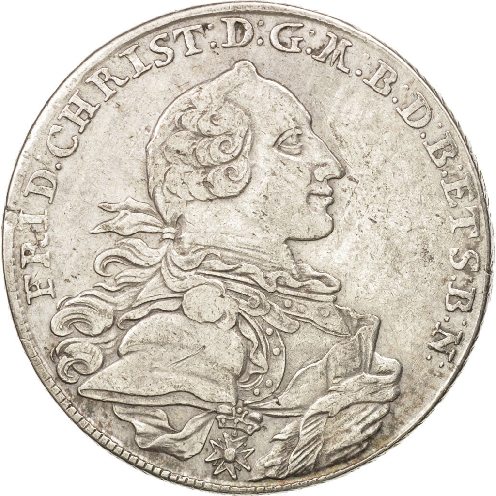 Deutsch Staaten, BRANDENBURG-BAYREUTH, Friedrich Christian, Thaler, 1766, SS
