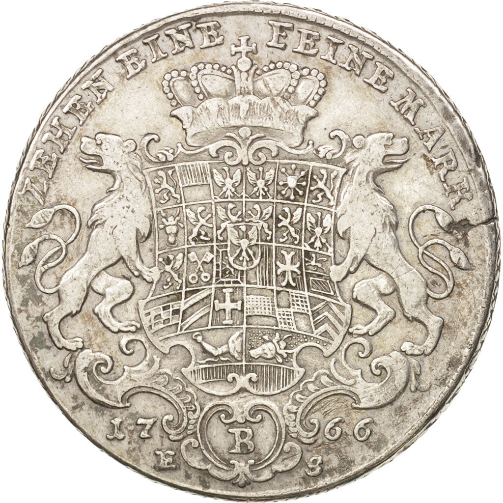 Deutsch Staaten, BRANDENBURG-BAYREUTH, Friedrich Christian, Thaler, 1766, SS