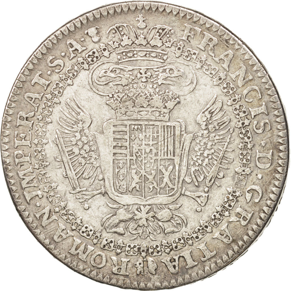AUSTRIAN NETHERLANDS, Maria Theresa, Kronenthaler, 1758, VF(20-25), Silver