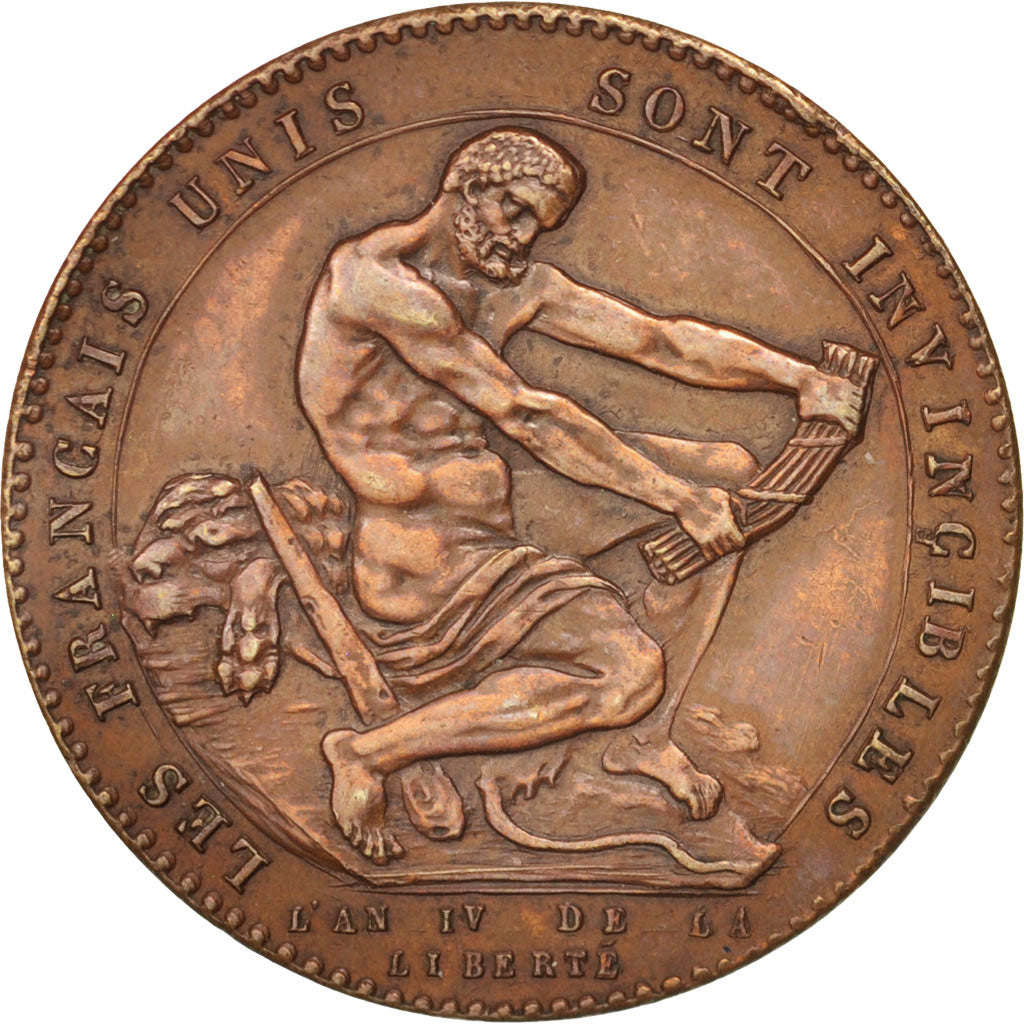 Francia, Monneron de 1 sol à l'Hercule, 1792, SPL-, Bronzo, KM:Tn22