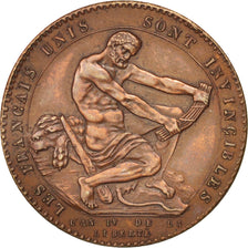 Francia, Monneron de 1 sol à l'Hercule, 1792, SPL-, Bronzo, KM:Tn22