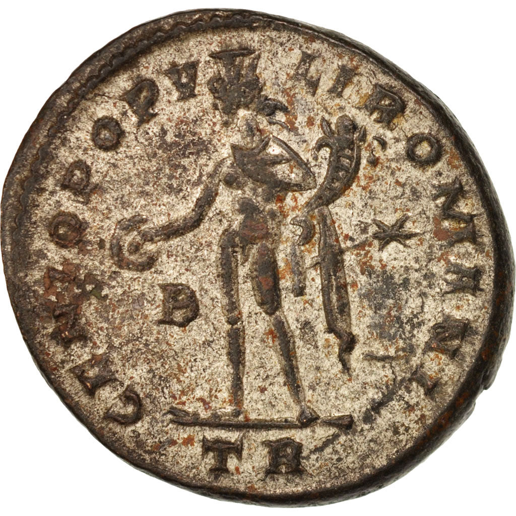 Coin, Diocletian, Follis, Trier, AU(55-58), Bronze, RIC:278a