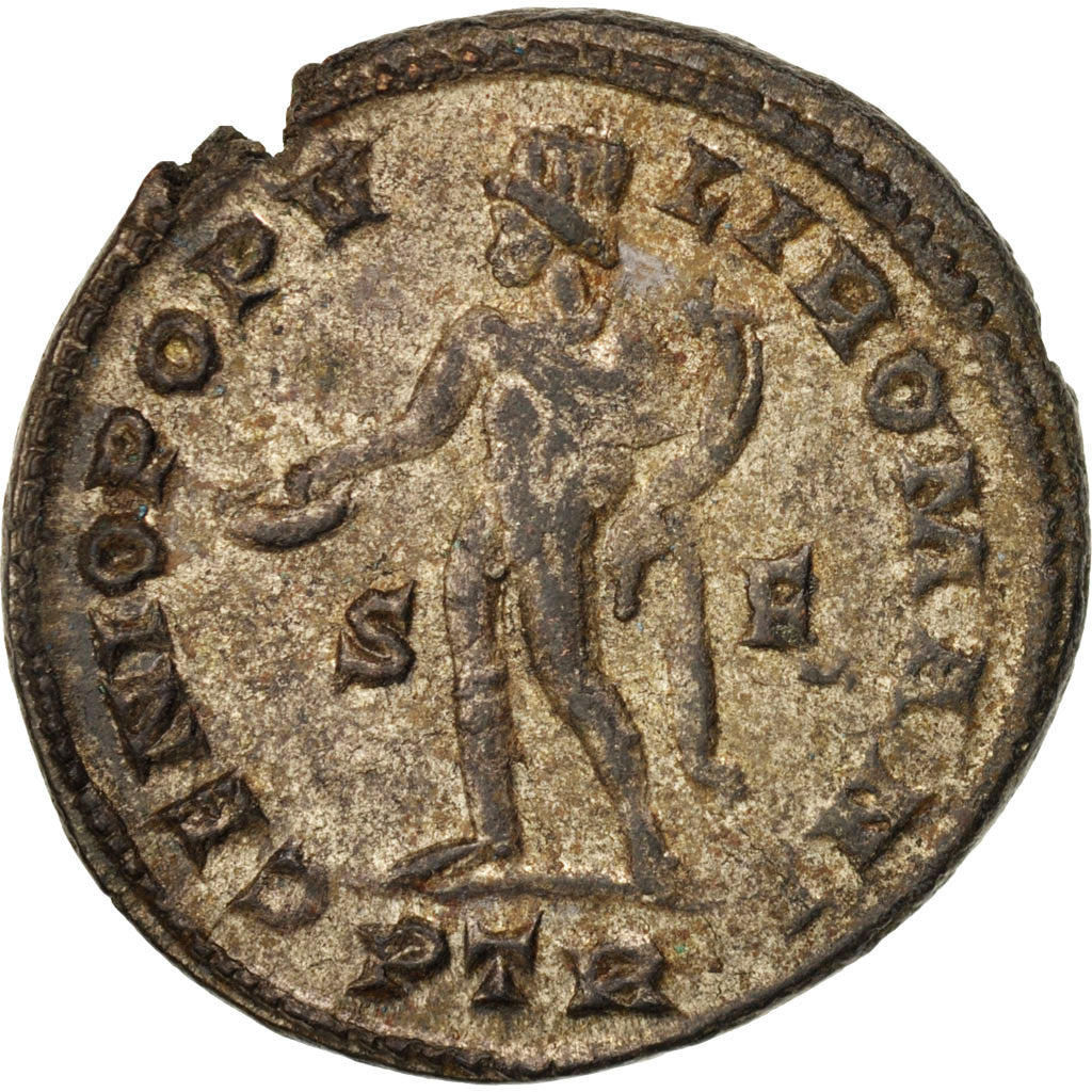 Moneta, Galerius, Follis, Trier, SPL-, Bronzo, RIC:594b