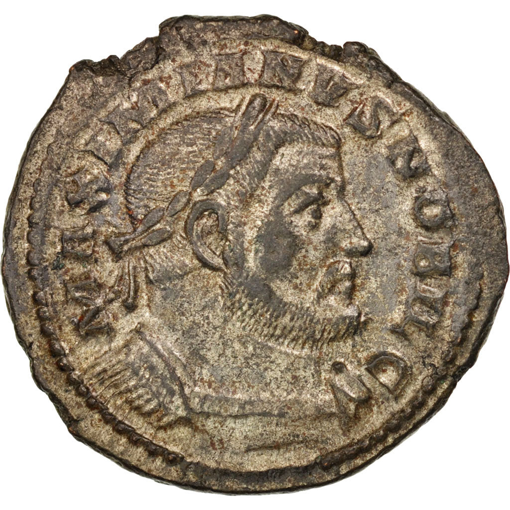 Münze, Galerius, Follis, Trier, VZ+, Bronze, RIC:594b