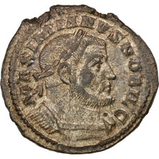 Münze, Galerius, Follis, Trier, VZ+, Bronze, RIC:594b