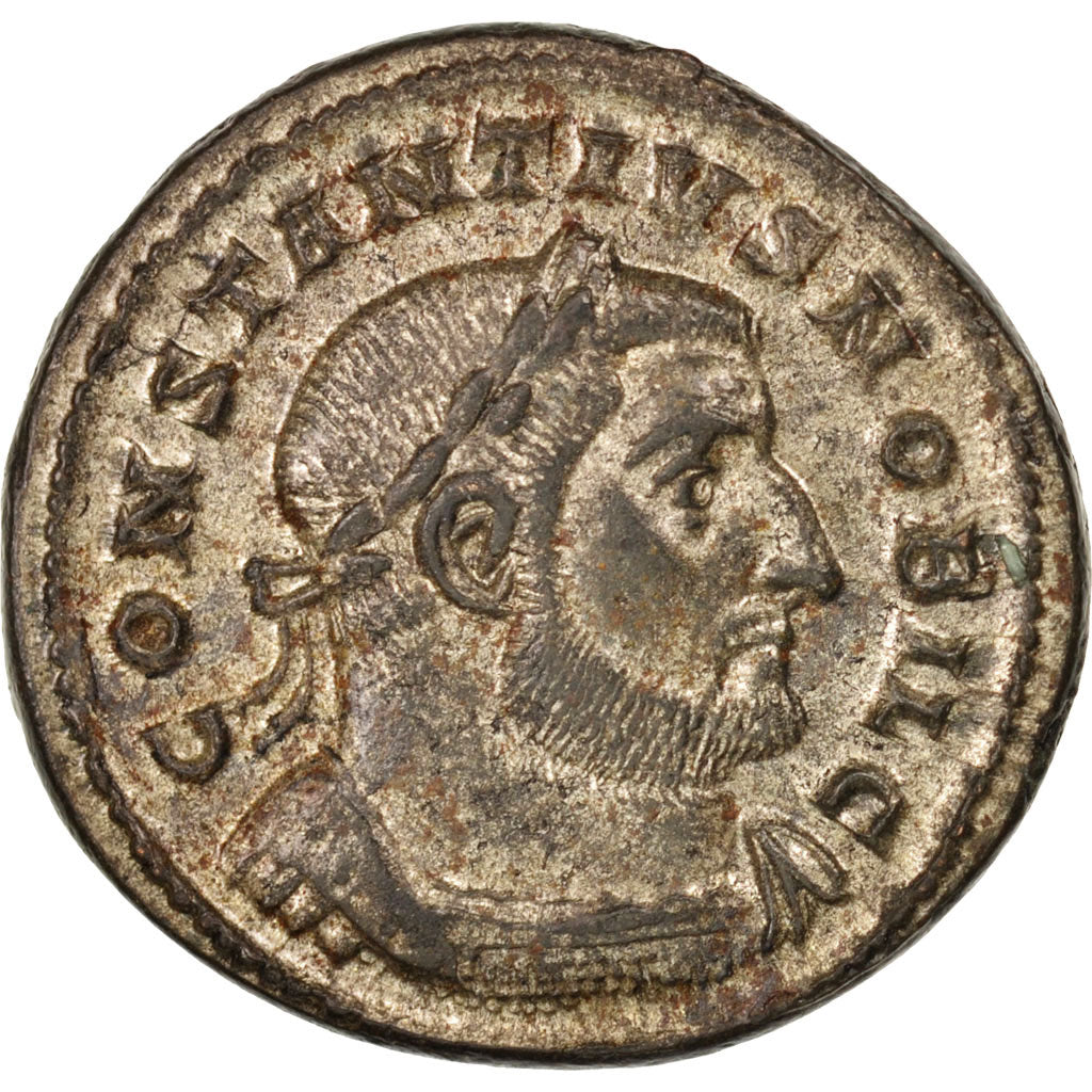Coin, Constantius I, Follis, Trier, AU(55-58), Bronze, RIC:508a