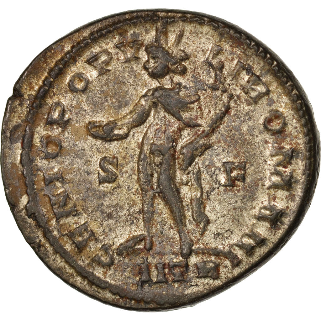 Coin, Constantius I, Follis, Trier, AU(55-58), Bronze, RIC:508a