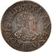 Monnaie, France, Louis XIII, Double tournois, buste laurée et drapé, Double