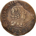 France, Louis XIII, Double Lorrain, 1635, Stenay, EF(40-45), Copper, KM:90