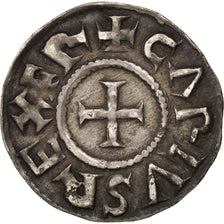 Frankreich, Charles II le chauve, Denarius, Melle, SS+, Silber, Prou:692-697