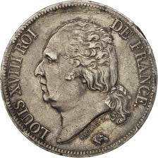 Coin, France, Louis XVIII, Louis XVIII, 5 Francs, 1821, Paris, AU(50-53)