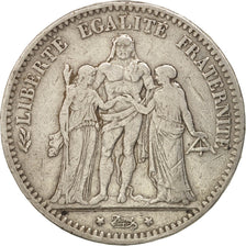 France, Hercule, 5 Francs, 1876, Bordeaux, VF(20-25), Silver, KM:820.2