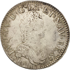 Monnaie, France, Louis XV, Écu Vertugadin, Ecu, 1716, Reims, TTB+, Argent