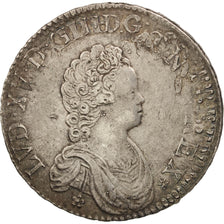 Munten, Frankrijk, Louis XV, Écu Vertugadin, Ecu, 1716, Caen, ZF, Zilver