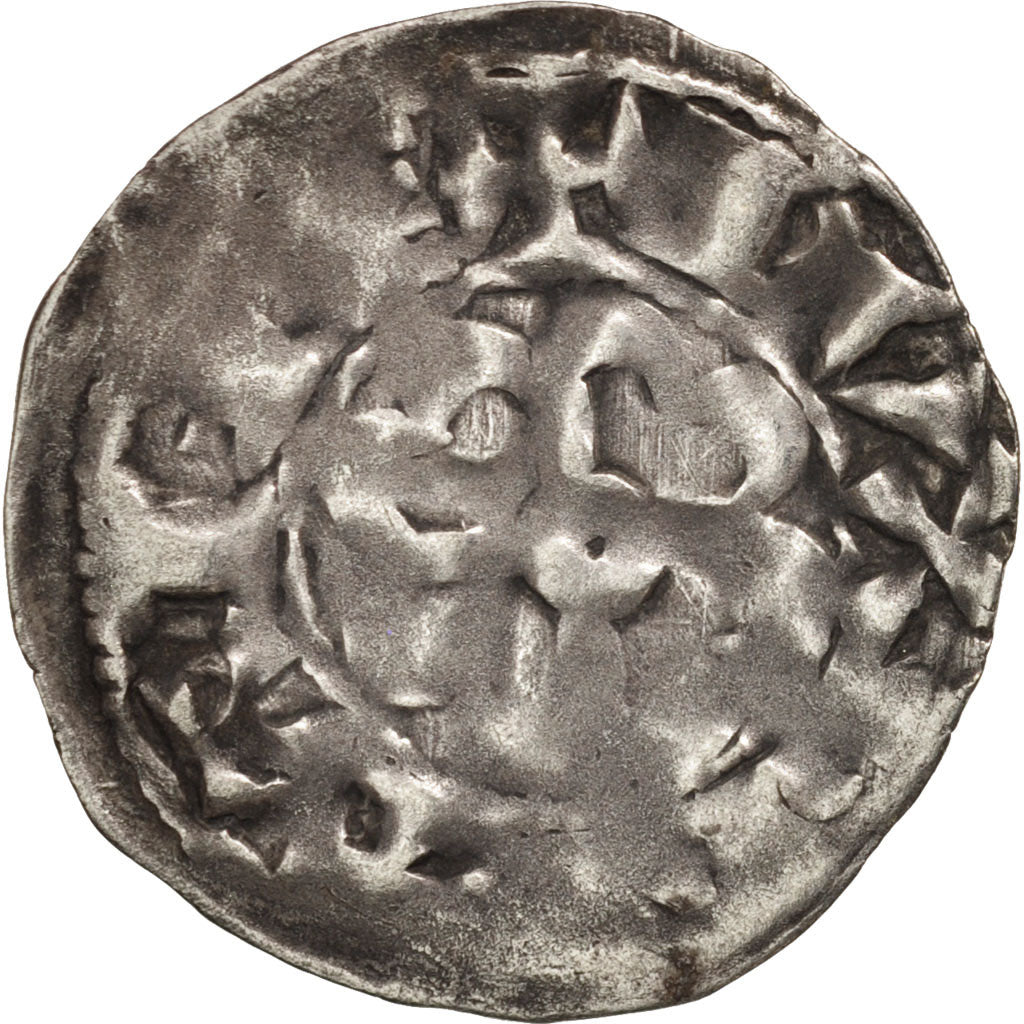 France, Bretagne, Anonymous, Denarius, Nantes, VF(30-35), Silver, Boudeau:28