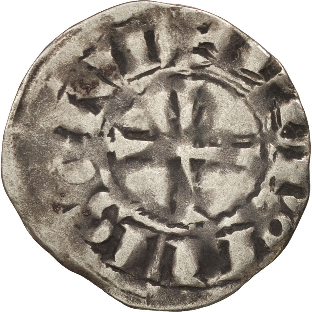 Coin, France, Bretagne, Anonymous, Denarius, Rennes, VF(20-25), Silver